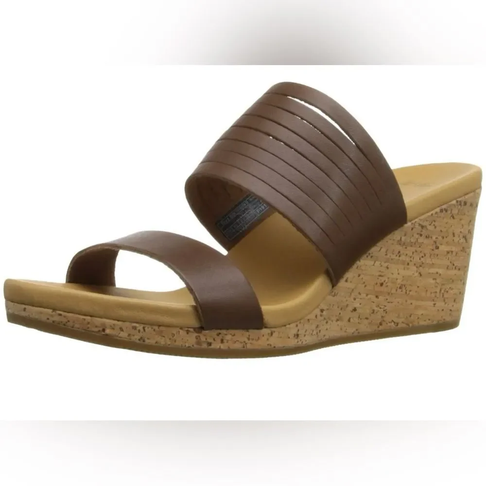Teva women’s 1010909 Arrabelle Brown Leather Wedge Sandal Shoes Women's US 8 GUC